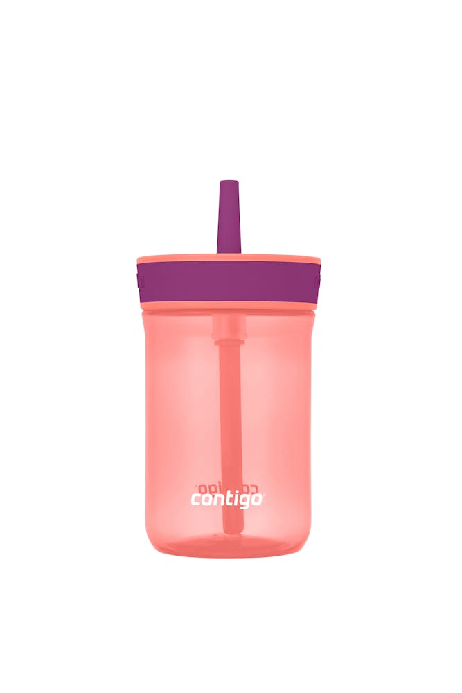 Kids’ Leighton Straw Tumbler with Spill-Proof Leak-Proof Lid, 14oz Y8