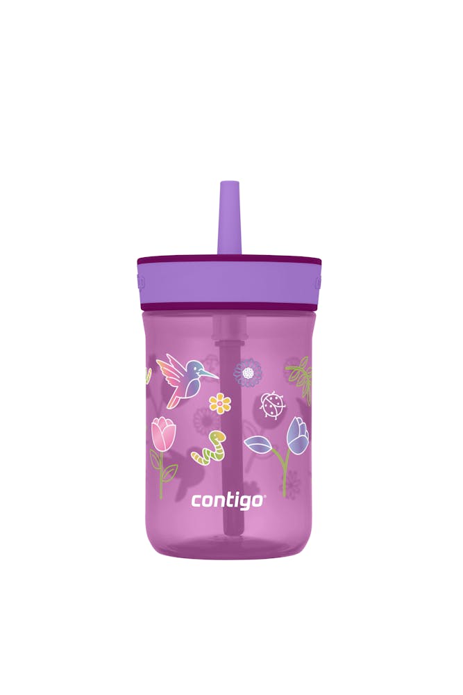 Kids’ Leighton Straw Tumbler with Spill-Proof Leak-Proof Lid, 14oz Y8
